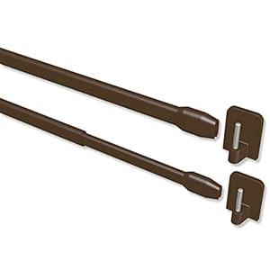Interdeco Café-Fensterstangen Braun 4er Set Teleskop