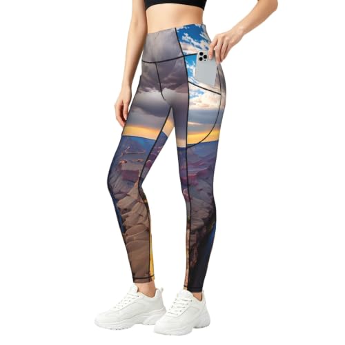 Pantalones de yoga para mujer elásticos mallas deportivas con bolsillos