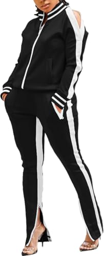 Image of TOPONSKY Womens 2 Piece Sports Outfit Tracksuit Shirt Shorts Jogger Bodycon Sets