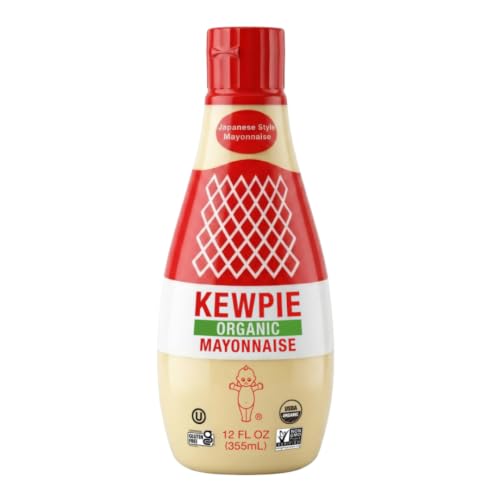 Kewpie Organic Japanese-Style Mayonnaise Squeeze Bottle, Kosher, USA, 12oz