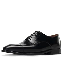 Mens Dress Shoes Derby Cap Toe Calf Leather for Versatile,Casual,Formal,Wedding
