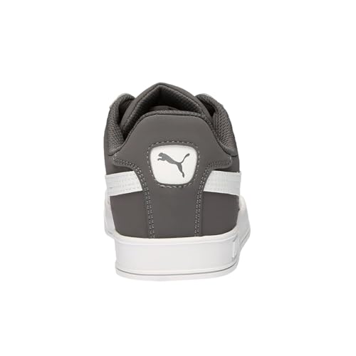 PUMA Puma Men's's Smash Vulc Trainers, Grigio (Steel Gray/Bianco), 7.5 UK