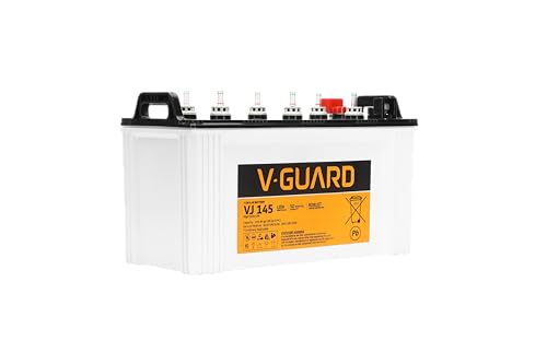 Image of V-Guard VJ145 J Inverter Battery | Tubular Technology | High Backup Performance | 25 Month + 25 Month Warranty