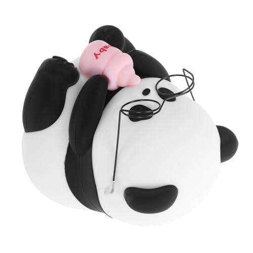 SEWACC Lámpara de Noche Infantil Panda de Silicona Suave Recargable Luz LED Regulable Lámpara Táctil para Escritorio y Mesita de Noche para Dormitorio