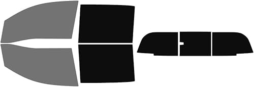 Miniatura 4 de Kit de tinte de ventana precortado compatible con Nissan Titan Crew Cab Truck (2016-2024) (Incluye precortados para ventana de puerta delantera en