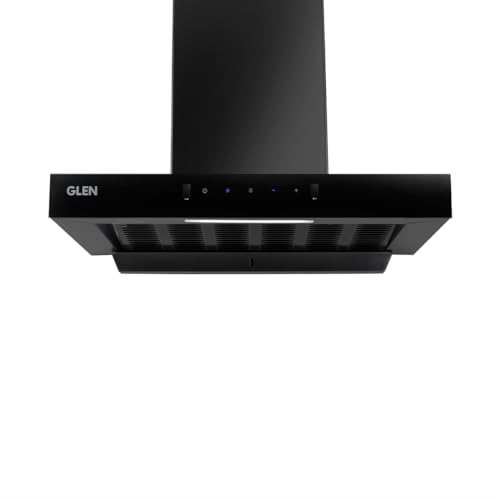 Glen 60 cm 1200 m³/hr Filterless Thermal Autoclean Kitchen Chimney, T-Shaped |(Hood Anya 60,Touch & Gesture Control,Black) view 1