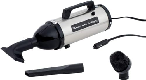 METROVAC Evolution Hand Vacuum Cleaner, 1 Pack - Powerful Suction, Durable Steel Construction, Versatile Attachments, Compact and Lightweight Design -Satin Finish w/Black Ends (Model AM4SB) image 3
