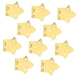 Gatuida 10piezas Bisagras Vintage Doradas Forma Bisagras Decorativas Para Joyeros Herrajes Para Muebles Antiguos Usar Cajas De Madera y Armarios