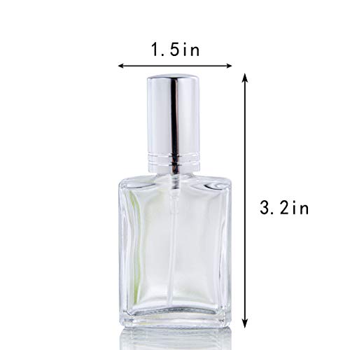 YU FENG 12pcs Refillable Glass Atomizer Spray Bottles with Funnels Pipettes Dispenser for Perfume,Fragrance,Lotion,Essential Oil2