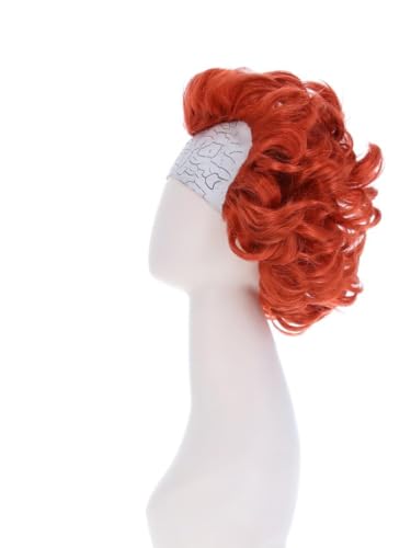 Smiffys IT Chapter Two Pennywise Wig for Adults Latex Bald Head and Iconic Orange Wig, Officially Licensed - Image 4