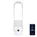 djive ARC Casual Purificateur d'air maison 2 en 1 et ventilateur sans rotor avec filtre HEPA 14, stérilisateur UV-C, élimine 99.995% des allergens, pollen, virus, app, wifi, Alexa & Google Home, blanc