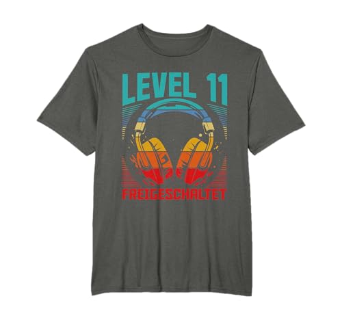 11. Geburtstag Jungen Video Gamer Level 11 Unlocked Jungs T-Shirt
