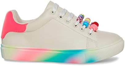 Steve Madden Girls Shoes Girls Charmi Sneaker, White Multi, 3 Little Kid | Image 5
