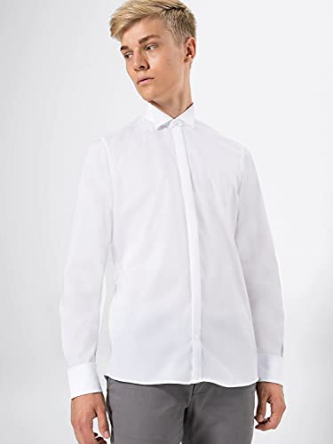 OLYMP Level Five Body fit Gala hemd lange mouwen stretch wit - Image 3