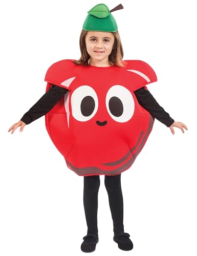 EuroCarnavales Déguisement pomme rouge enfant - Rouge - 3 à 4 ans (92-104 cm)