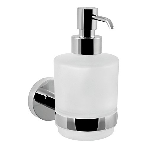 VARIOSAN Breda zeepdispenser 12074, opaalglas, verchroomd