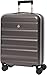 Aerolite Expandable 55x40x20cm to 55x40x23cm Ryanair Priority Wizz Air Priority & More Max Size Lightweight Hard Shell Carry On Hand Cabin Luggage Suitcase 55x40x20 55x40x23 with 4 Wheels (Charcoal)