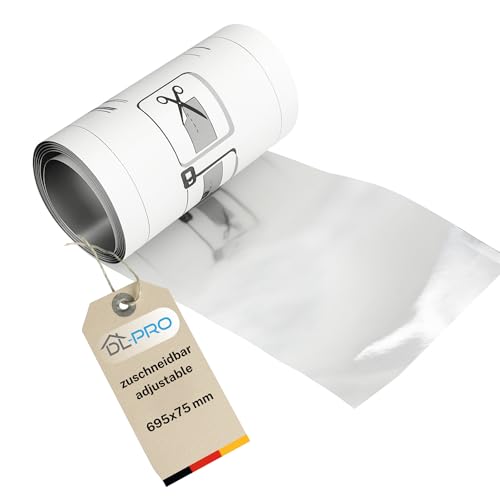 DL-pro Dampfsperrfolie für die Arbeitsplatte über dem Geschirrspüler 695x75mm wie Beko 1855840300 für Whirlpool Bauknecht AEG Electrolux Bosch Siemens Neff Miele Abdichtung gegen Wasserdampf