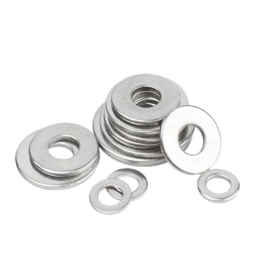 大型平ワッシャー M1.6 M2 M2.5 M3 M4 M5 M6 M8-M22 304ステンレス鋼 大型金属ガスケット メソン平ワッシャー 厚さ0.3mm-4mm(M16x28x2.5mm-5PCS)