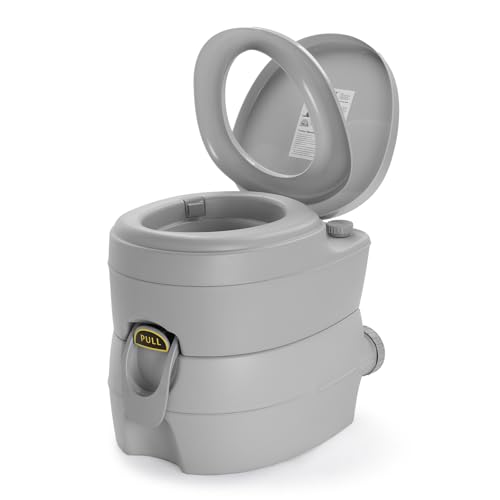 Image of VINGLI Portable Toilet for Camping, Portable RV Toilet with 5.3 Gallon Detachable Sewage Tank, Indoor Outdoor Leak-Proof Toilet for Adults, Suitable for Hiking, Camping, Traveling and Boating