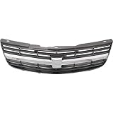 For Chevy Impala 2001-2005 Grille | Base/LS | Dark Gray Bars w/Chrome Molding | Replacement For GM1200428 | 10289769