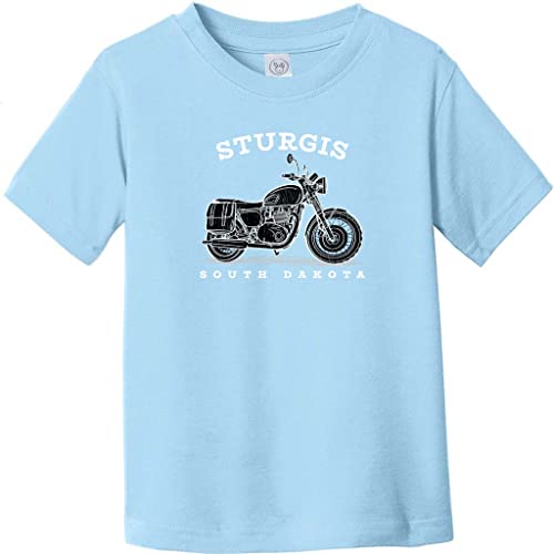 Sturgis South Dakota Motorcycle Toddler T-Shirt – Vintage Biker Kids Tee – Soft Cotton Motorcycle Rally Shirt for Toddlers