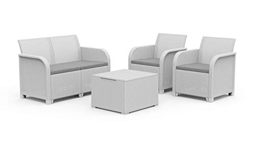 Keter Rosalie Lounge Set White