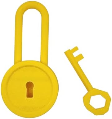 Hello Neighbor Inspired Lock and Key - Pretend Play - 3D Printed Yellow - Made in The USA image 5