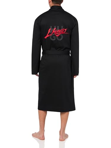 HUGO Mens Back Logo Cotton Blend Robe2