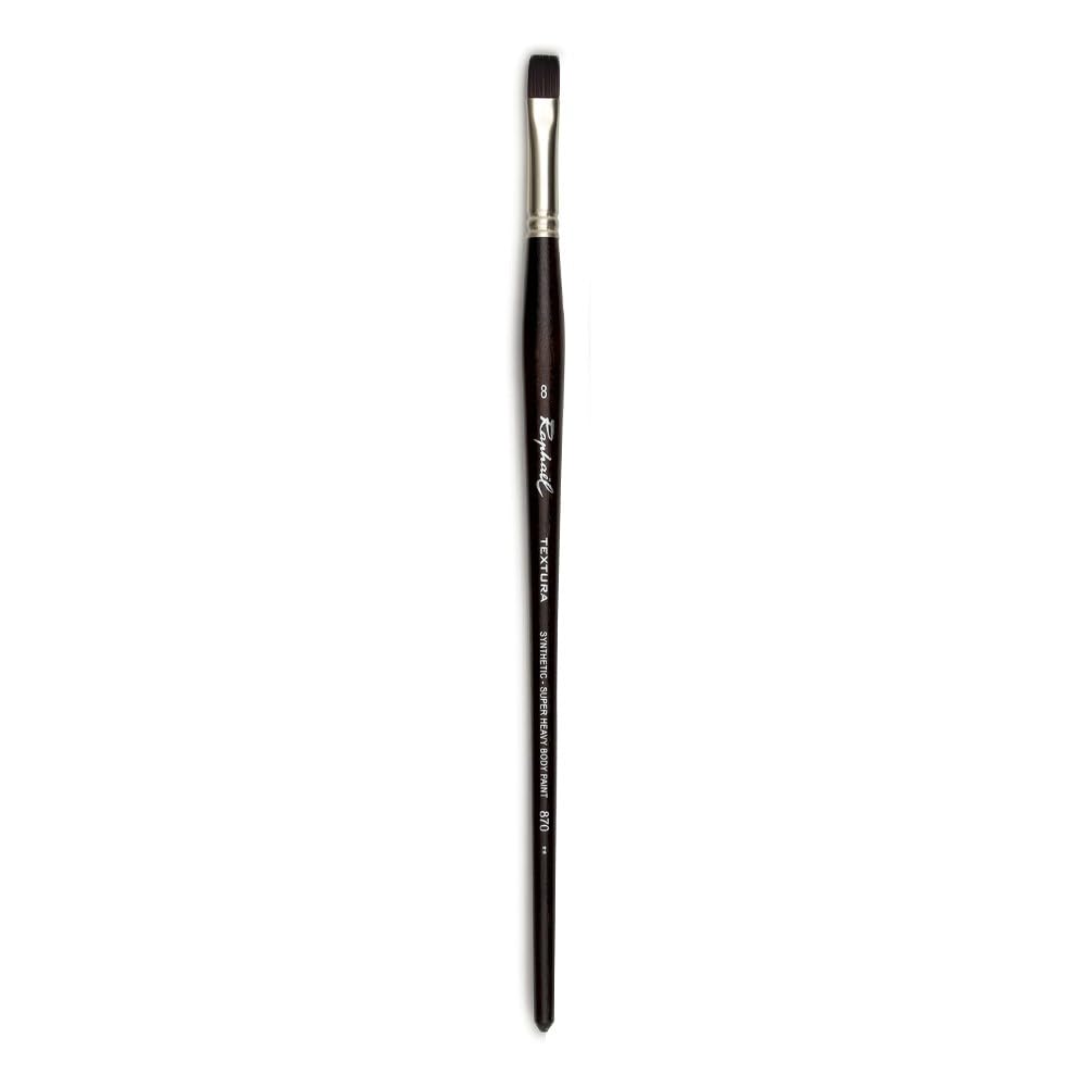 Raphael Textura 870 Brush, Flat, 8, Natural