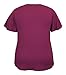 LEEBE Women and Plus Size Ruffle Top (Small-5X) (25Wine V, 4X)