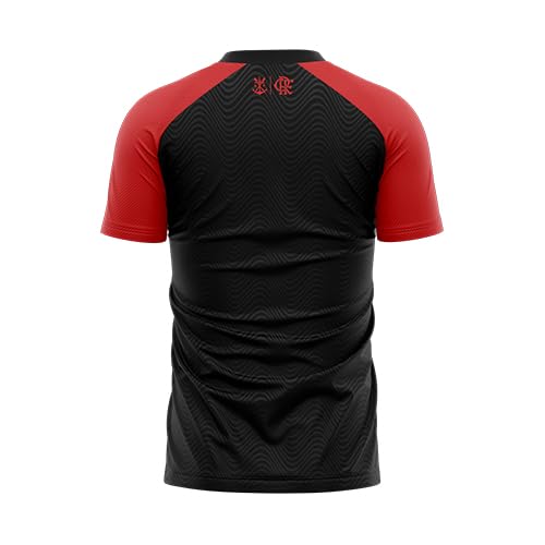 Braziline Camiseta Flamengo Correnteza, Preto/Vermelho, Único