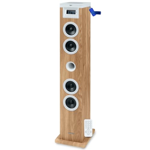 Tour de Son Thomson DS121CD - 60W - Multimedia Bluetooth, Lecteur CD, télécommande, AUX in, Radio FM - Bois/Blanc+Clé USB 32G