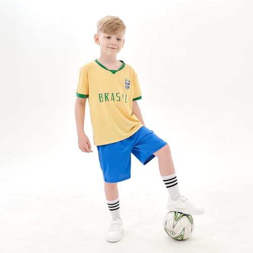 Image of Youth Soccer Jersey Boys Girls- Breathable Lightweight Football Training Shirt for Kids (Infant-Youth Sizes)