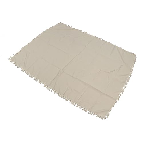 Couvre-table decorative en polyester rectangle 140x180cm avec dentelle