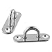 2× Heavy Duty Stainless Steel Ceiling Hook Mount for Chandelier, Fan, Rope - Industrial Strength Hanging Kit with Natural Welding Technology, Streamlined No-Corner Design, 6×2×2.8 cm, Silver