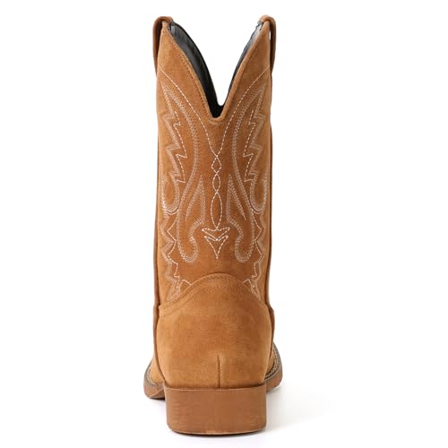 Image of IUV Cowboy Boots For Men with Wide Square Toe Western Retro Boot