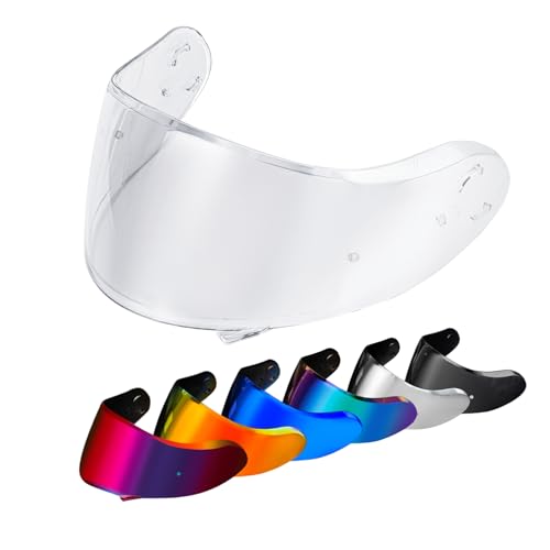 Image of PSLER Shatterproof Motorcycle Helmet Visor for Neotec 2 CNS-3,Transparent | Impact-Resistant ,UV400 Protection, Motorcycle Tinted Face Shield for Neotec 2 CNS-3,Visor Replacement