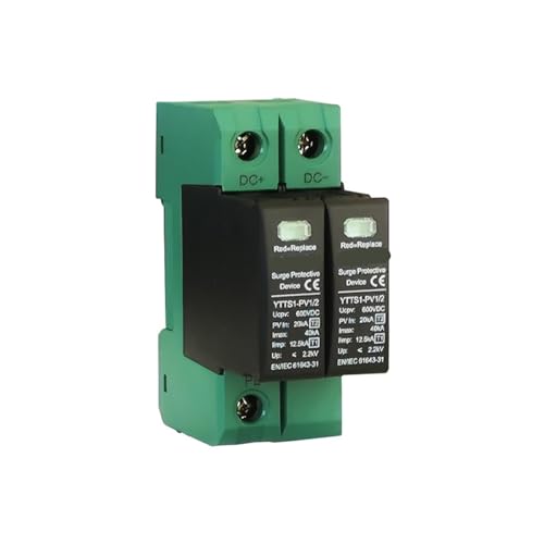 Evite roturas de inversor con este protector sobretensiones 3P 1000V para carril solar DC YTTS1 6