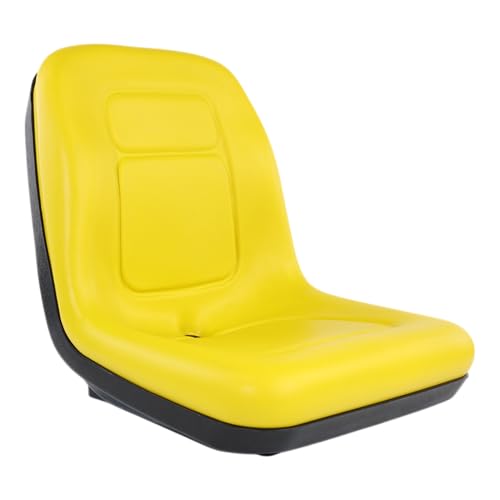 Zbox Yellow Riding Mower Seat Assembly Kit For John Deere Gators Mowers and More- Includes Seat With Mounting Bolts And Brackets (Seat W/Bracket)