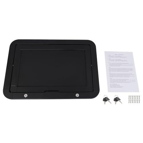 Table de camping pliable noire en aluminium pour vos voyages