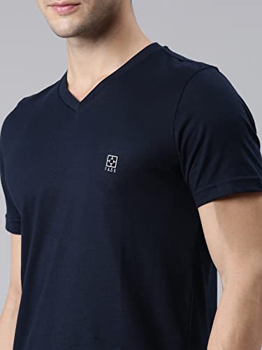 Image of F A S O Mens Organic Cotton V-Neck T-Shirt