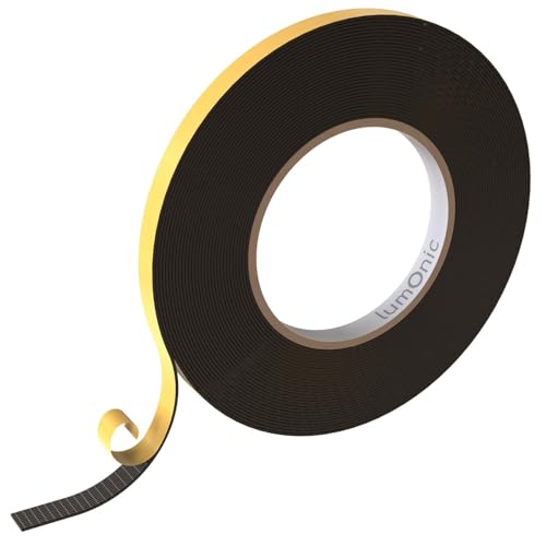 Lumonic 10m EPDM Dichtungsband Selbstklebend 10mm x 1mm | Moosgummi...