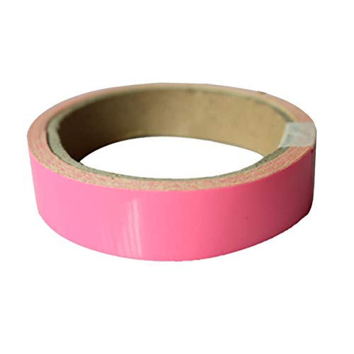 Preisvergleich Produktbild Noradtjcca Pink Glow Tape Sicherheitsaufkleber Abnehmbares Leuchtband Leuchtstoff selbstklebend Nachtleuchtendes Nachtwarnband Bestes Glow-in-The-Dark-Klebeband zur Sicherheit
