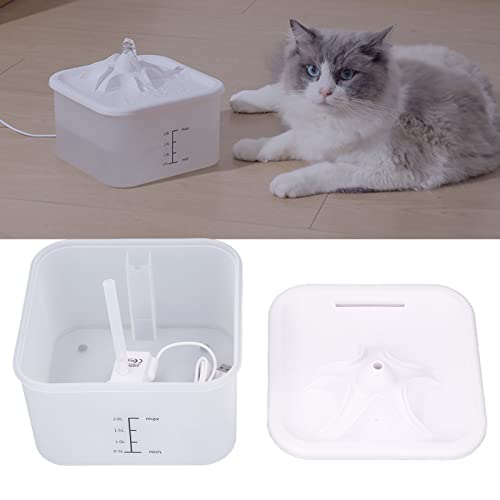 Fuente automática para agua de gato con filtro y luz LED miniatura 3
