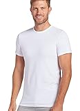 Jockey Men's T-Shirts Slim Fit Cotton Stretch Crew Neck T-Shirt - 2 Pack, White, XL