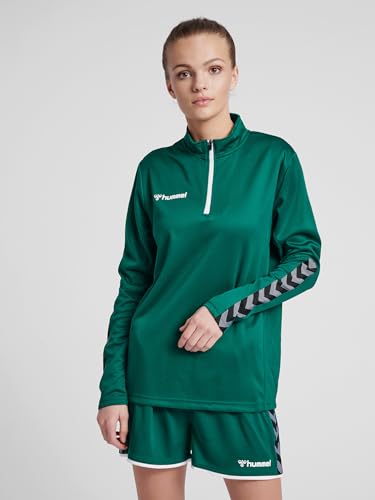 Hummel Hmlauthentic Half Zip Sweatshirt Woman Color: Evergreen_Talla: Xs - 2