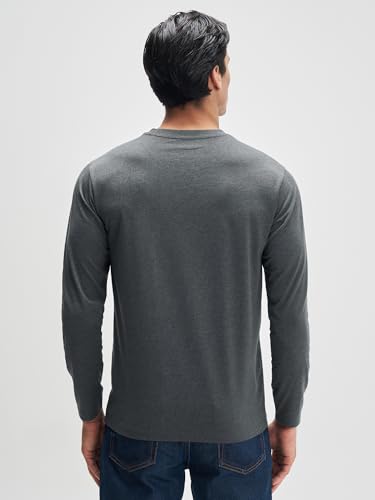 Image of XYXX Men's Solid Cotton T-Shirt | Round Neck Tshirt | Full Sleeves | Solid-Regular Fit Tshirt for Men