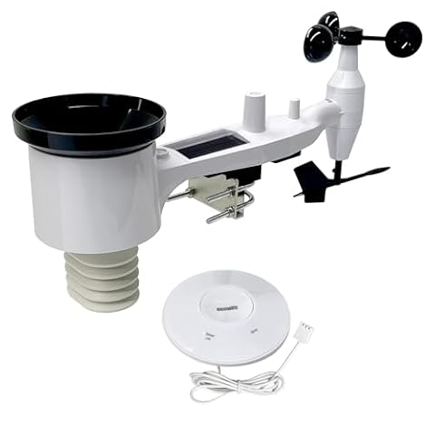 ECOWITT Stacja pogodowa radiowa z czujnikiem zewnętrznym, bezprzewodowa stacja pogodowa Array WS69, z koncentratorem WiFi 3 w 1, WiFi/Wired Gateway GW2000, dokładne dane prognozy pogody dla domu i
