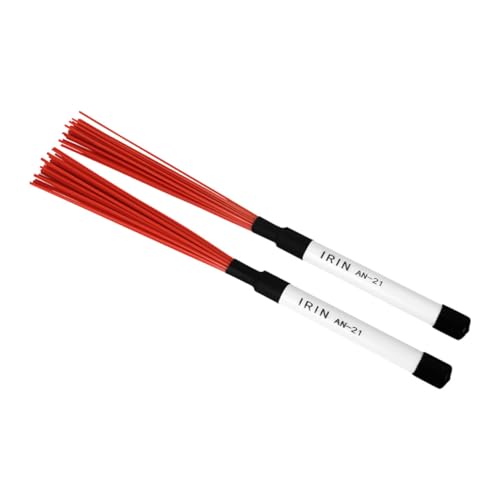 Totority Nylon Drum Brush Abs Handle Drum Stick for Percussion Instruments Music Instrument Accessory